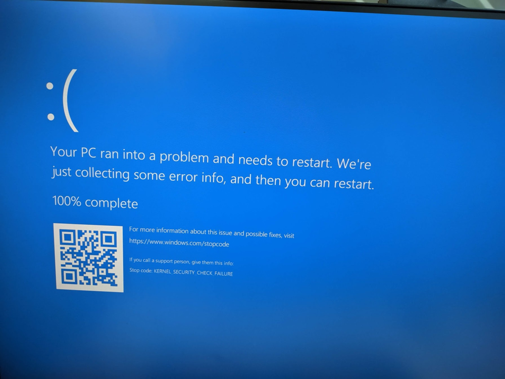 Windows 10 blue screen
